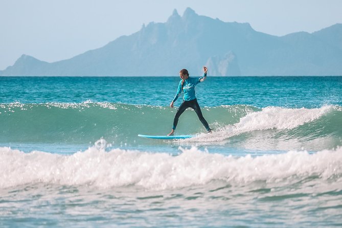 2 Hour Surf Lesson - Te Arai Beach - Coaching for Beginners, Intermediate Surfers, and Families