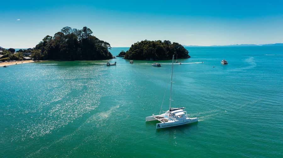 Abel Tasman National Park: Cruise, Walk & Sailing Tour - Te Pukatea Bay gives the day its beach time