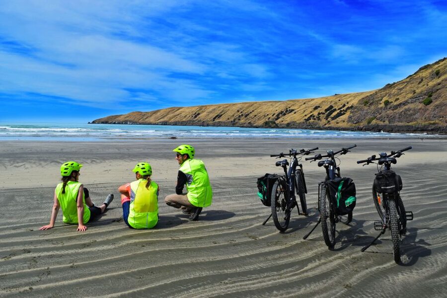 Akaroa: Electric Mountain Bike and Sea Kayak Adventure - Paddling through the protected marine reserve