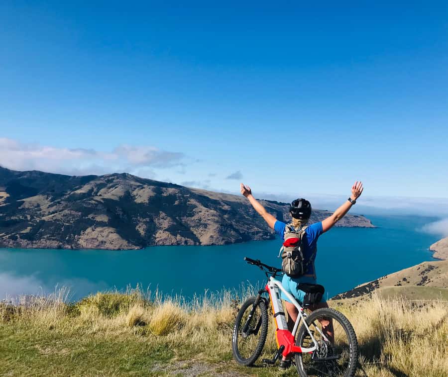Akaroa: Guided Electric Mountain Bike Tour-Lava Loop - What You See From Akaroa Harbour to the Rim