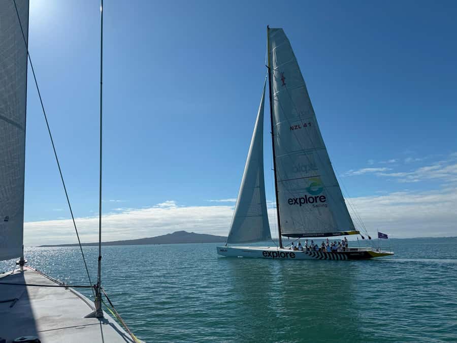 America’s Cup 2-Hour Sailing Experience Waitemata Harbour - The safety briefing and first look at the yacht