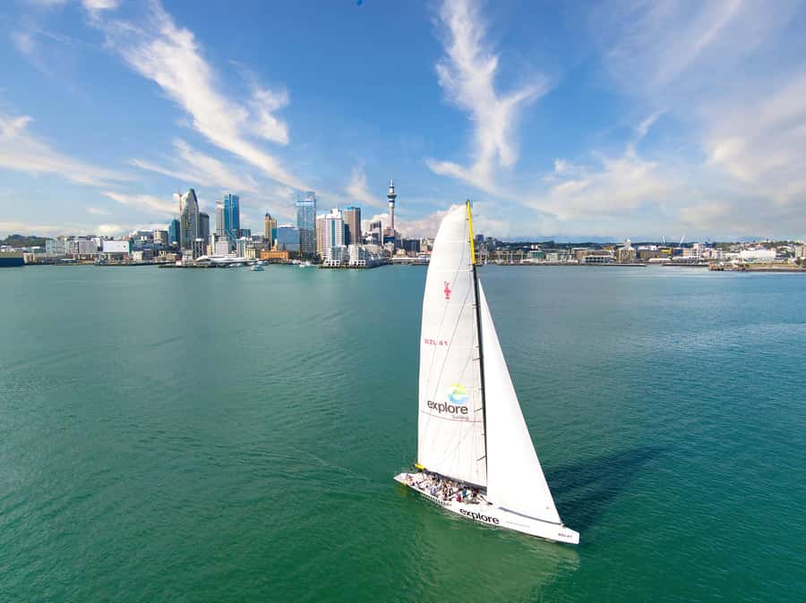 America’s Cup 2-Hour Sailing Experience Waitemata Harbour - Tacking, jibing, and the thrill of the heel