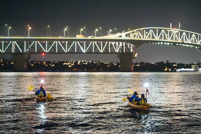 Auckland City Lights Night Kayaking Tour - Westhaven Marina and the first city lights