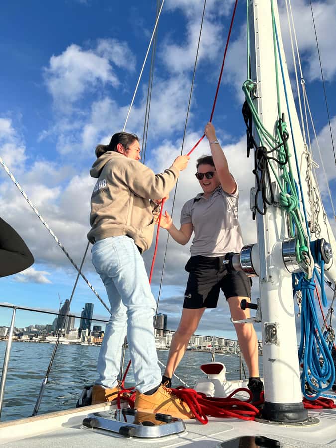 Auckland Harbour 1.5-Hour Sailing Cruise - Westhaven Marina, Devonport, and the city skyline