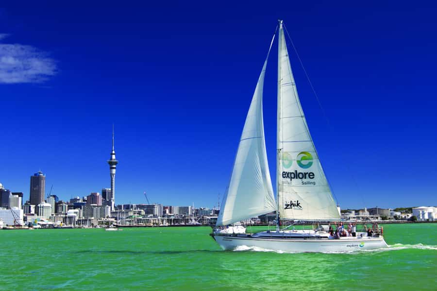 Auckland Harbour 1.5-Hour Sailing Cruise - Leaving the city behind