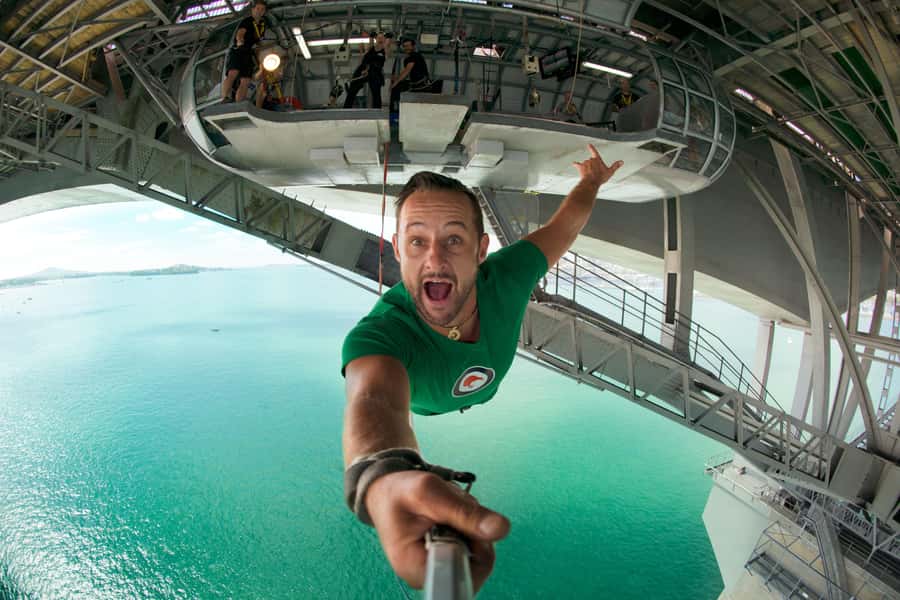 Auckland Harbour Bridge Climb & Bungy Combo - The climb and bungy combo value at $194