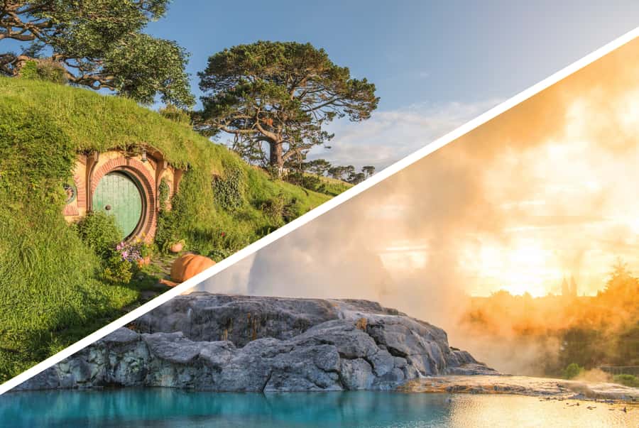 Auckland: Hobbiton and Rotorua Day Tour including Te Puia - Walking through Hobbiton’s 12-acre Shire