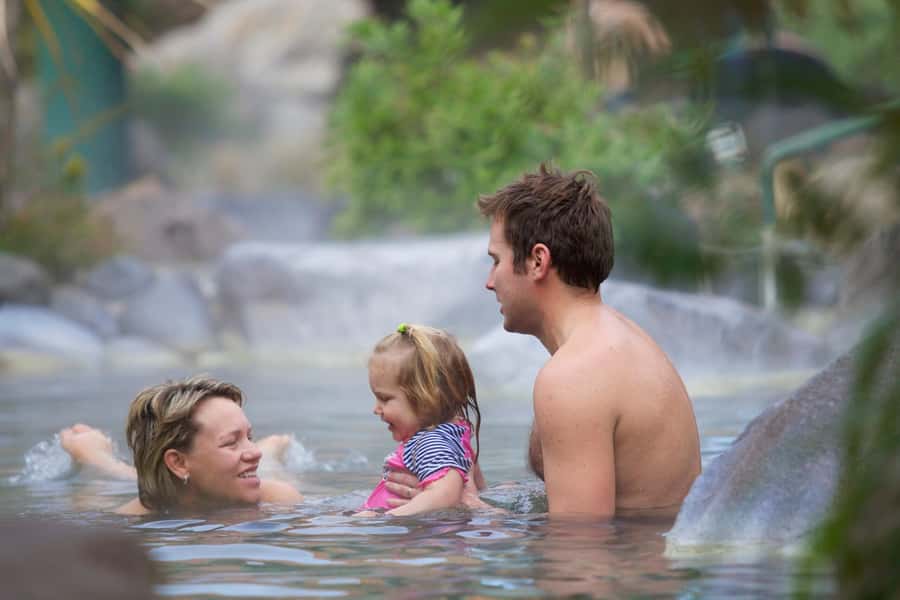 Auckland: Rotorua Highlights inc Wai-O-Tapu & Polynesian Spa - Rotorua comes into view before the spa