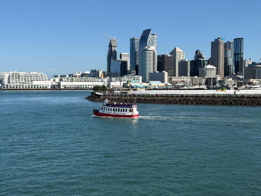 Auckland: Scenic Wine and Cheese Harbour Cruise - Rangitoto Island and the open-water views