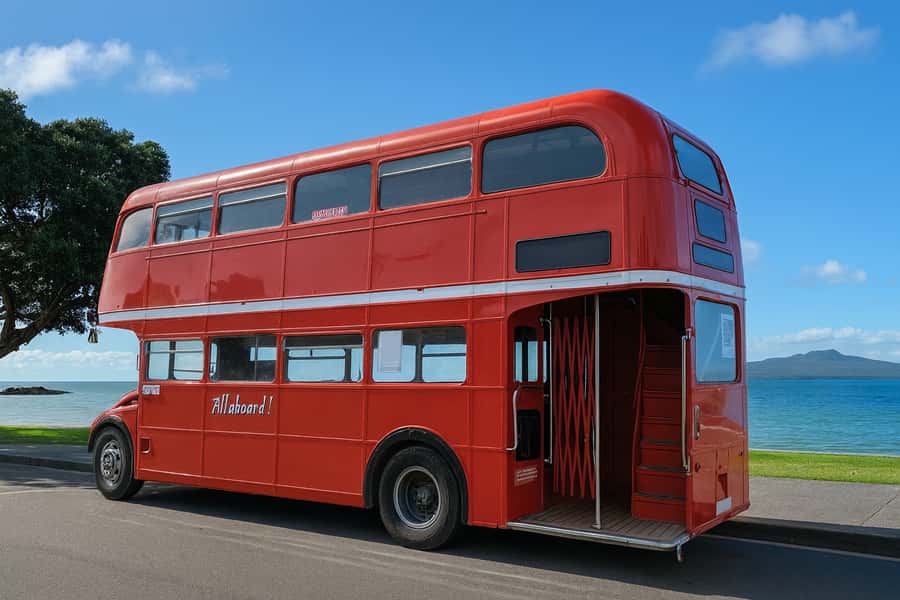 Auckland: Vintage Double-Decker Bus Sightseeing Tour - Starting at 2 Customs Street East