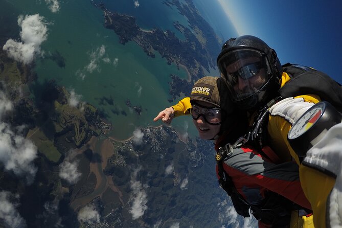 Bay of Islands: 12,000ft Skydive - The freefall, parachute ride, and photo options