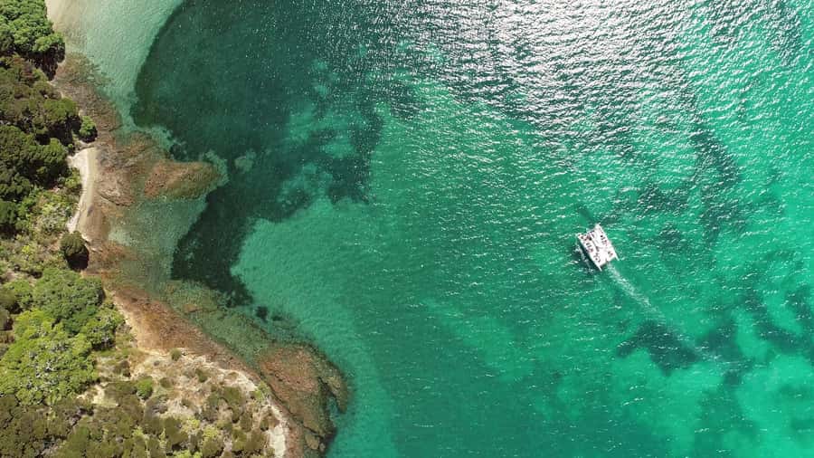 Bay of Islands 2-Hour Sundowner Evening Sailing Cruise - The 15-minute swim at a sheltered anchorage