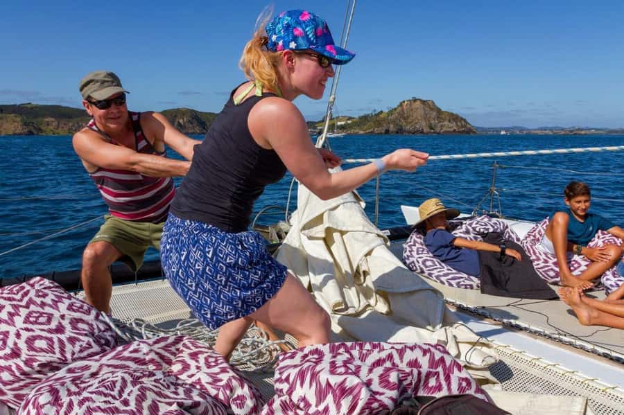 Bay of Islands 2-Hour Sundowner Evening Sailing Cruise - Beanbags, drinks, and a cooler evening breeze
