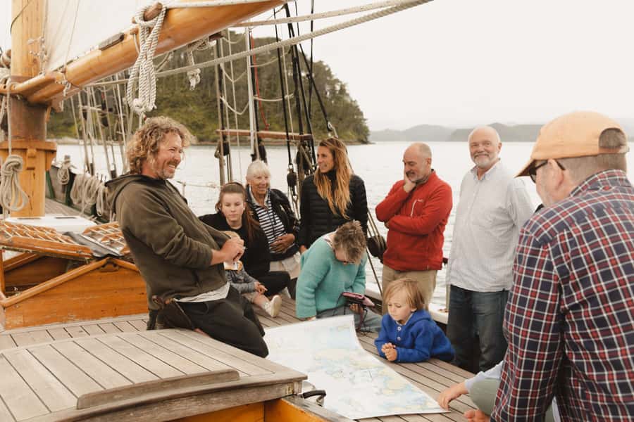 Bay of Islands: Late Afternoon Sailing Cruise - Climbing the rigging, with a quieter option available