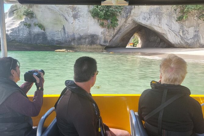 Cathedral Cove 2 Hour Guided Tour Explore Marine Wonders - Guide, boat comfort, and group size