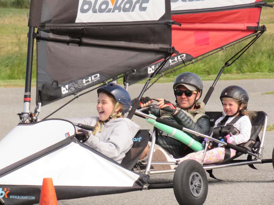 Christchurch: Blokart Land-sailing - A Kiwi invention with a surprising amount of speed