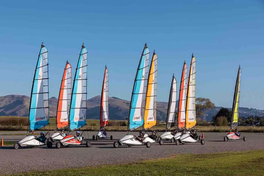 Christchurch: Blokart Land-sailing - Arriving at Bexley Reserve