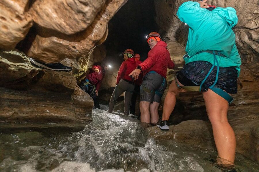 Christchurch: Caving & Optional Castle Hill Tour - Springfield’s giant doughnut and the return drive