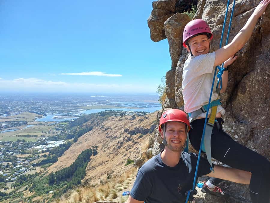 Christchurch: Full or Half-Day Rock Climbing Tour with Guide - Learning the basics at Cattlestop Crag