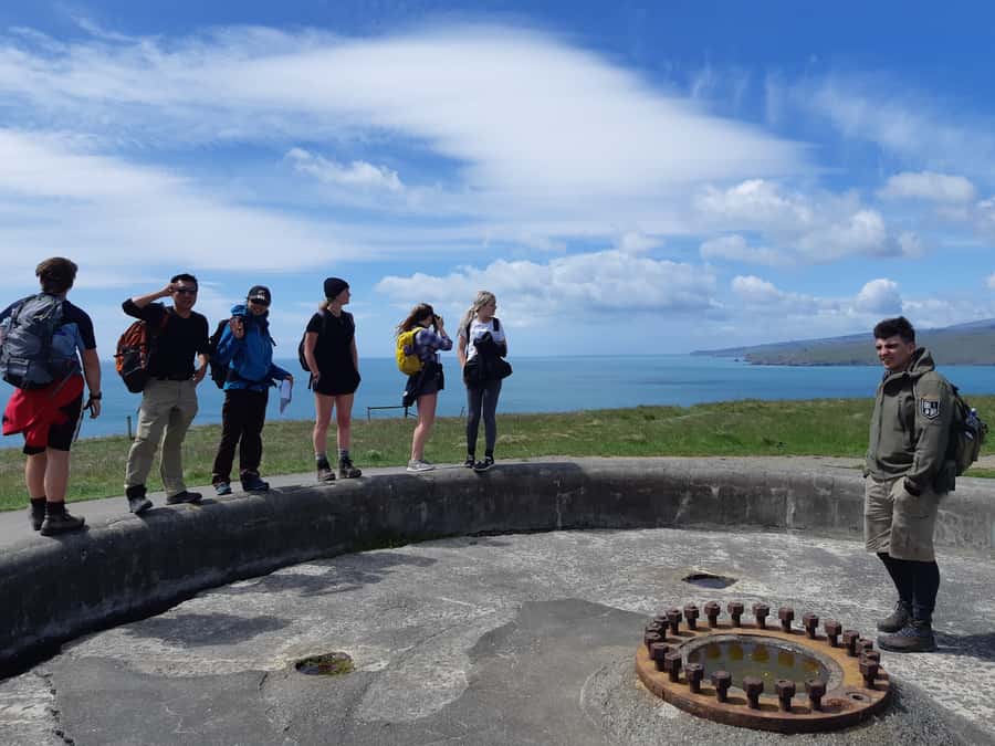 Christchurch: Godley Head & Lyttelton Guided Walking Tour - WWII gun emplacements with a wide view