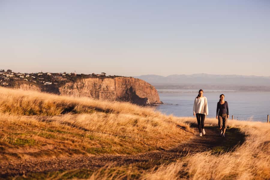 Christchurch: Guided Crater Rim Walk with Coastal Scenery - From the city to Sumner Beach