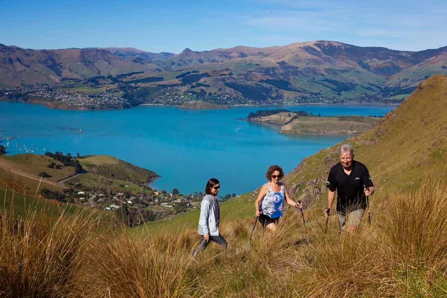 Christchurch: Guided Crater Rim Walk with Coastal Scenery - WWII sites and an Antarctic connection