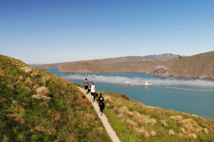 Christchurch: Guided Crater Rim Walk with Coastal Scenery - Taylors Mistake and the first coastal views