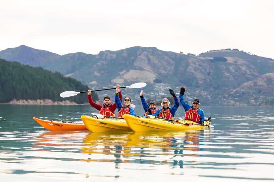 Christchurch: Sea Kayaking Tour of Lyttelton Harbour - From Christchurch to the crater of Lyttelton Harbour