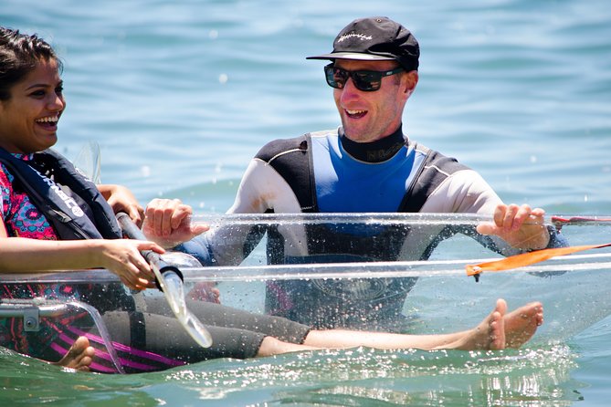 Clearyak hire at Goat Island Marine Reserve - Getting comfortable in the Clearyak