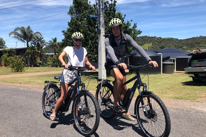 eRide Waiheke 5 bays ride - Vineyards, olive groves, and lunch options