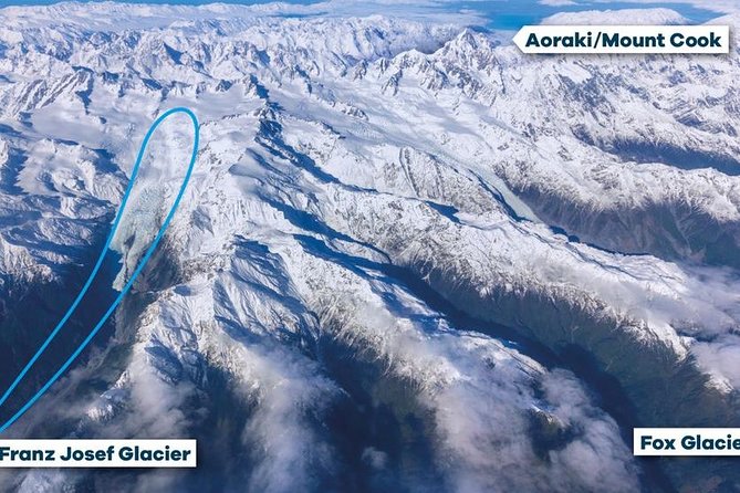 Franz Josef Glacier 25-Minute Helicopter Flight with Snow Landing - From Franz Josef township to the Southern Alps