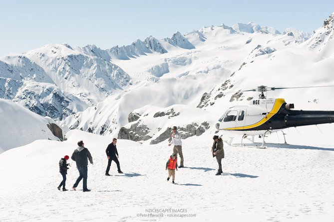 Franz Josef Glacier and snow landing (allow 20 minutes - departs Franz Josef) - The safety briefing and small-group feel