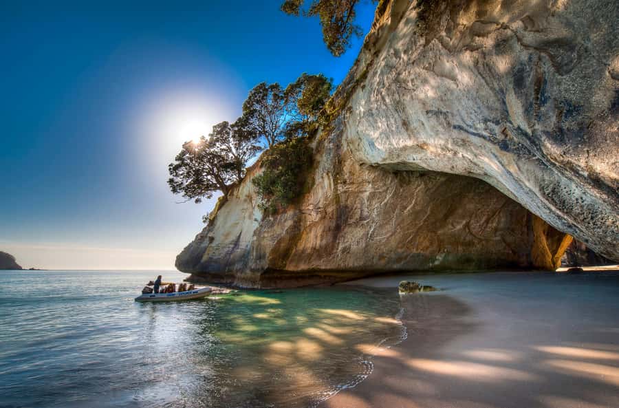From Auckland: Cathedral Cove & Hot Water Beach Tour - Making a spa pool at Hot Water Beach