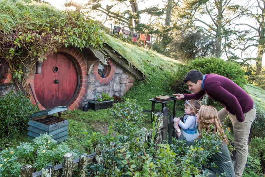 From Matamata: Guided Hobbiton Experience with Bus Transfers - From Matamata i-SITE to the rolling Waikato farmland