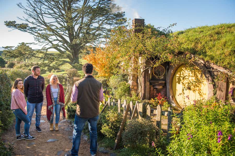 From Matamata: Guided Hobbiton Experience with Bus Transfers - Walking into the Shire, one Hobbit Hole at a time