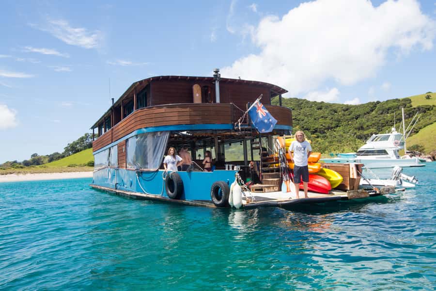 From Paihia: The Rock Adventure Overnight Cruise - Night kayaking, phosphorescence, and stars