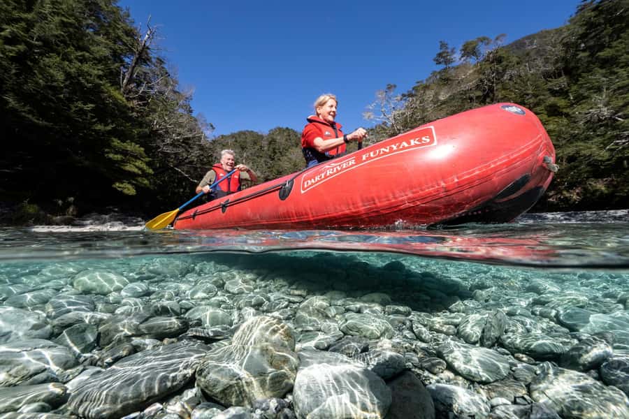From Queenstown: Dart River Canoe & Jet Boat Day Trip - Paradise Valley adds a film-location finale