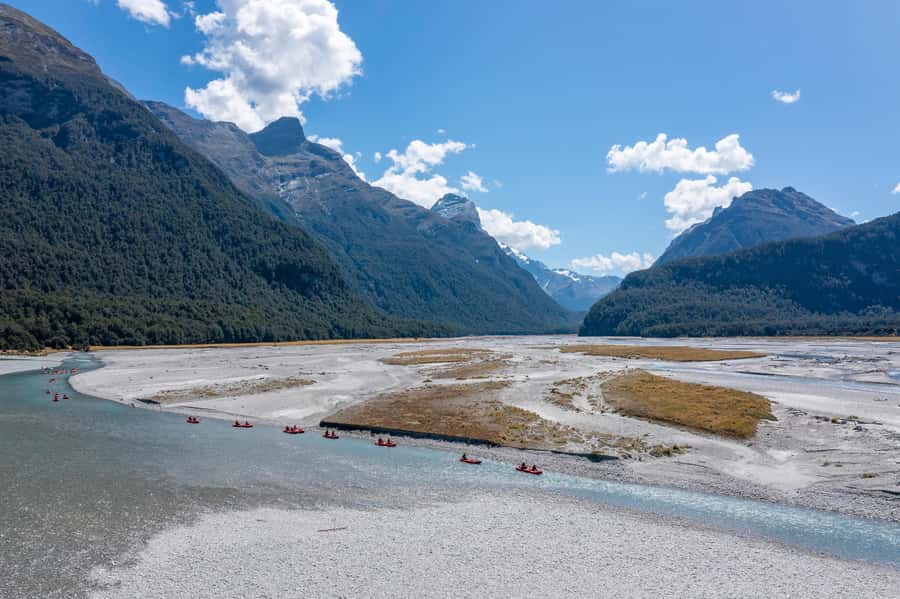 From Queenstown: Dart River Canoe & Jet Boat Day Trip - The Dart River jet boat adds speed and scale