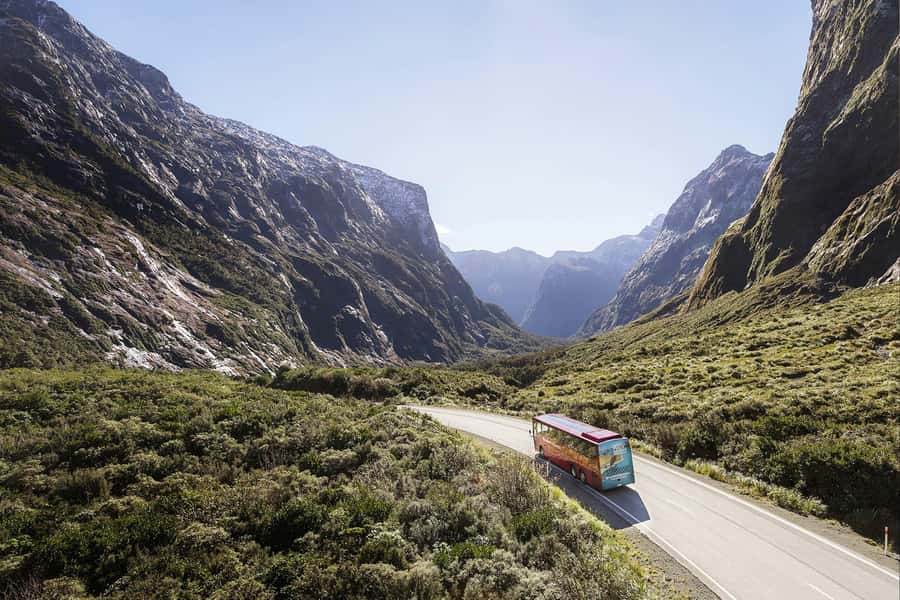 From Queenstown: Milford Sound Coach, Cruise, Scenic Flight - Mirror Lakes and the first photo stops