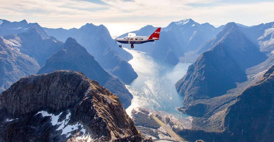 From Queenstown: Milford Sound Full-Day Trip by Plane & Boat - Two hours among waterfalls and wildlife
