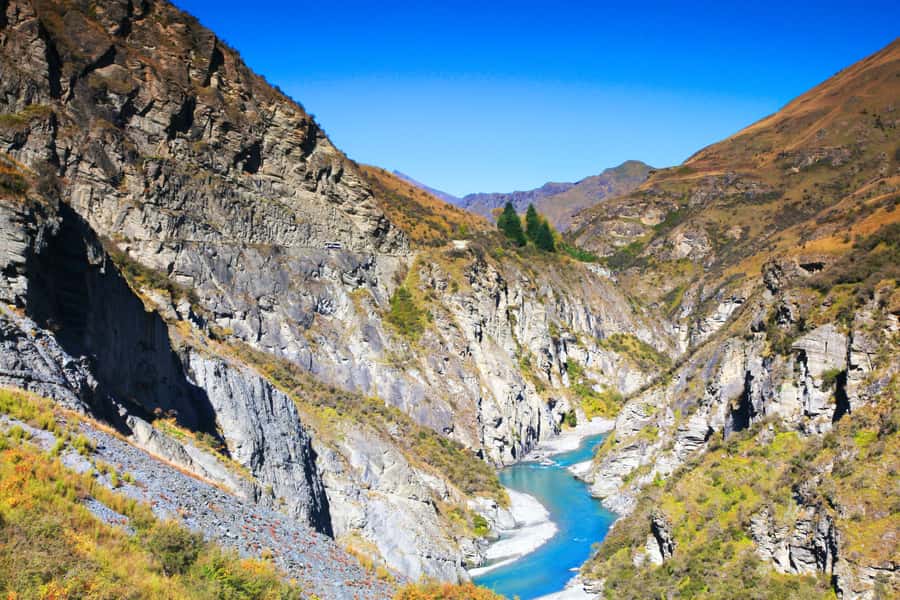From Queenstown: Skippers Canyon Jet Boat Ride - The stop at Pipeline Bungy