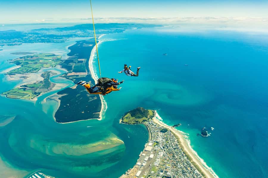 From Tauranga: Skydive over Mount Maunganui - Starting at Skydive Tauranga on Dakota Way