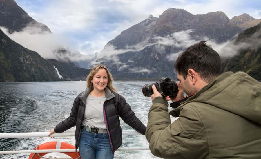 From Te Anau: Milford Sound Cruise & Glass-Roof Coach Tour - Milford Sound from the water