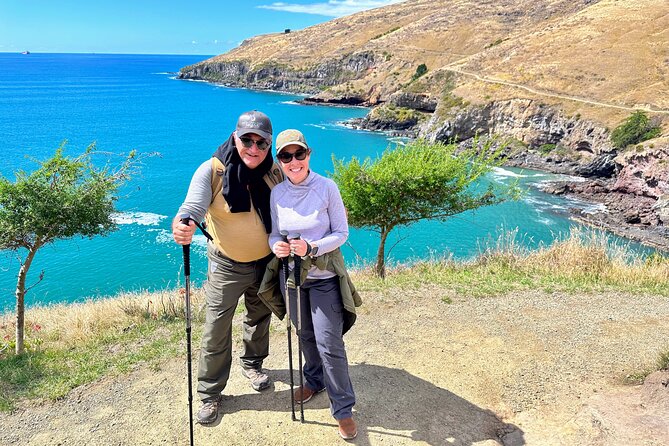 Full Day Guided Walking Tour and Picnic around Godley Head - Starting at Sumner Beach with coffee and local stories