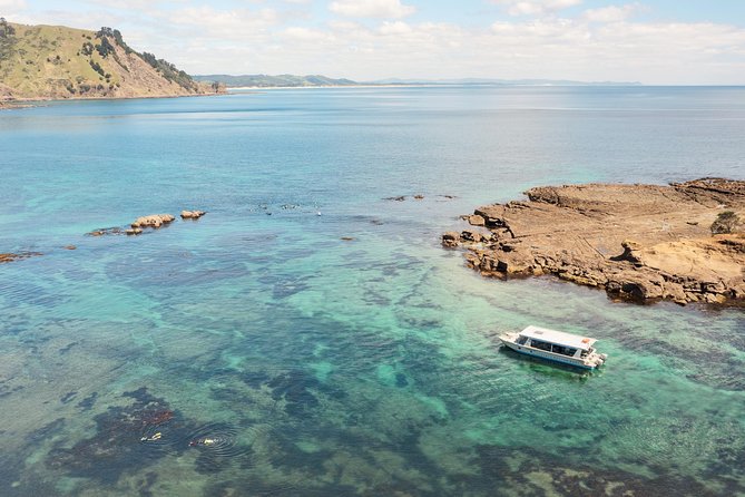 Glass Bottom Boat Tour - The back of Goat Island and the Key Hole cave