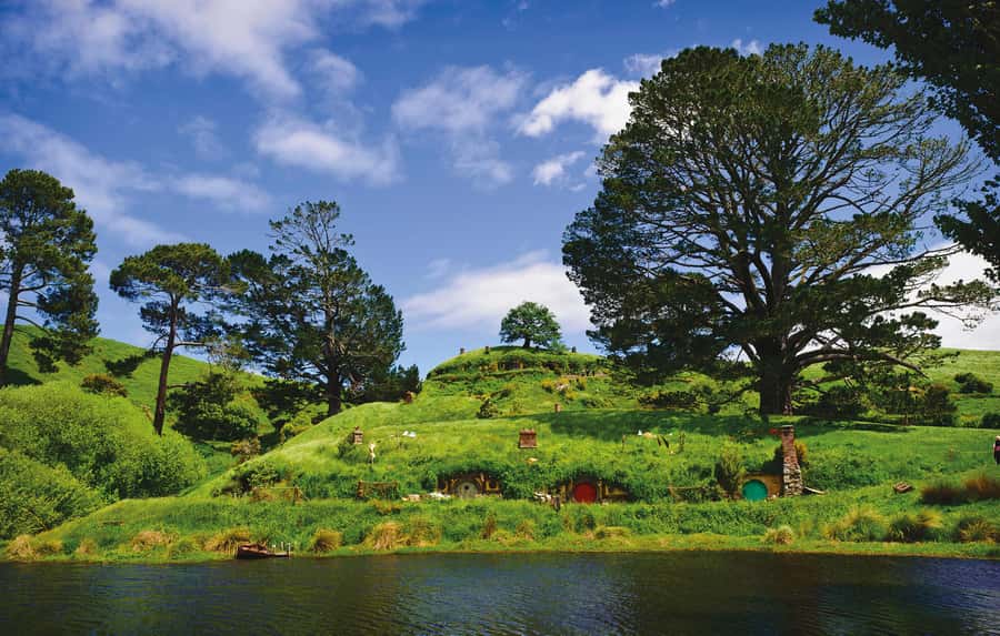 Hobbiton Movie Set & Te Puia Geothermal Valley Private Tour - Walking through Hobbiton’s movie-made countryside