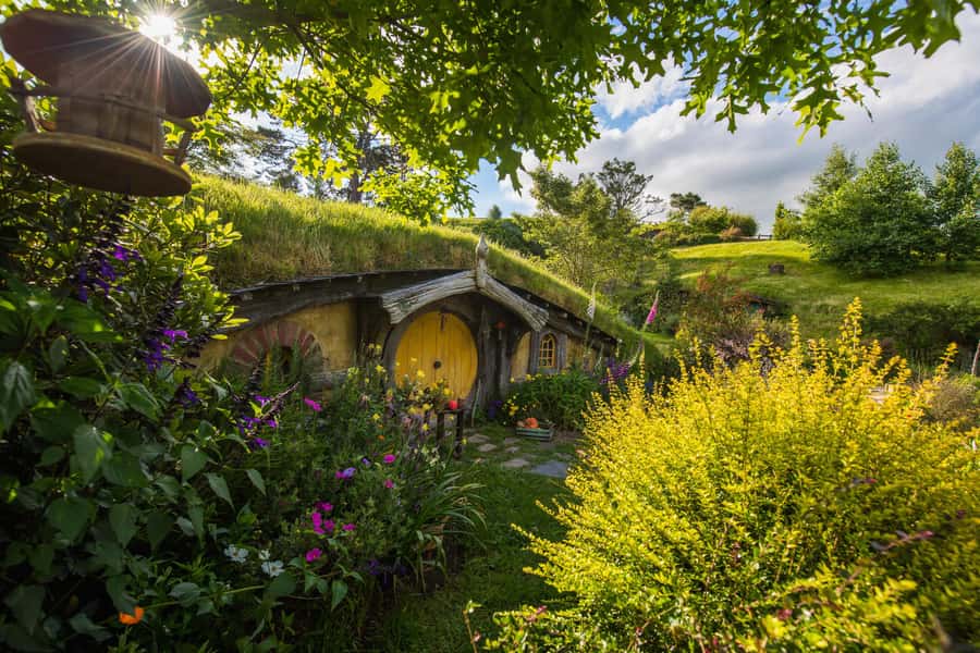 Hobbiton Movie Set Tour to Blue Springs and Waitomo caves - Entering Hobbiton after the movie cameras leave