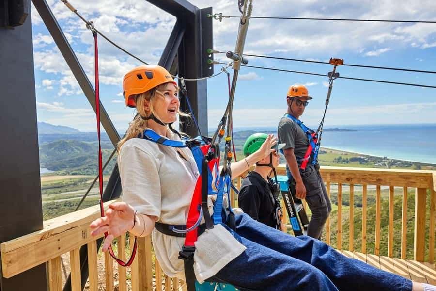 Kaikōura: Zipline and Native Forest Adventure Trip - Five lines, five different views