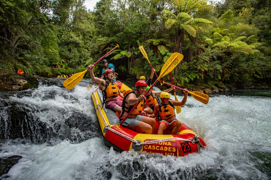 Kaituna River and Tutea Falls Whitewater Rafting - The 50-minute river run and its 14 rapids