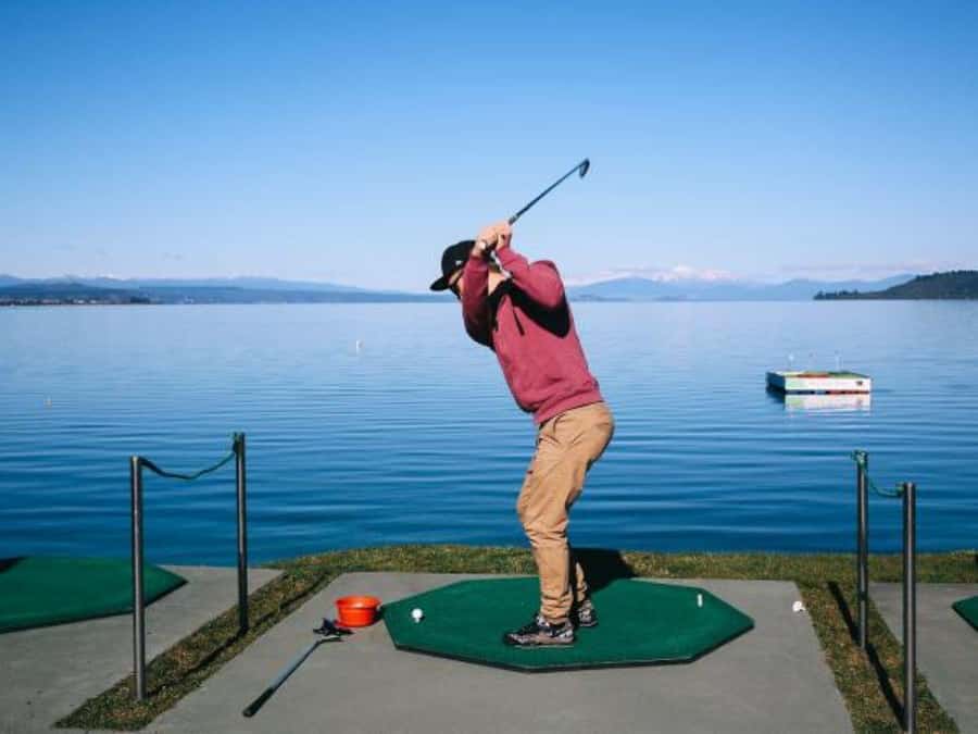 Lake Taupo: Hole in One Golf or Ball Blaster Challenge - Three shots across Lake Taupō